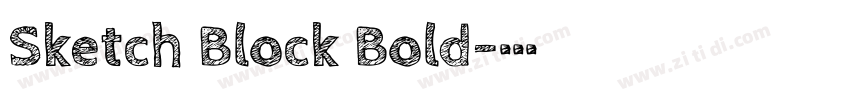 Sketch Block Bold字体转换 Sketch Block Bold字体转换